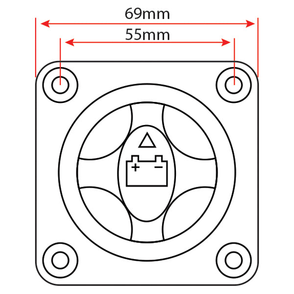 Relaxn - Relaxn Compact Battery Isolator Switch - 2 Position