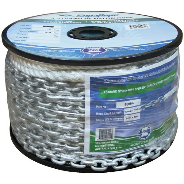 Anchor Kit 20LB Plough 50M Rope & 15m chain