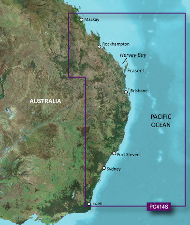 BlueChart g3 Vision microSD - Mackay to Twofold Bay