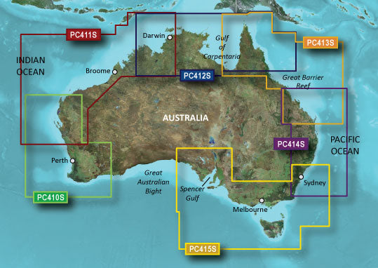 BlueChart g3 microSD - Esperance to Exmouth Bay