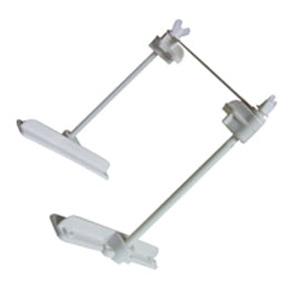 White Battery Tie-Downs
