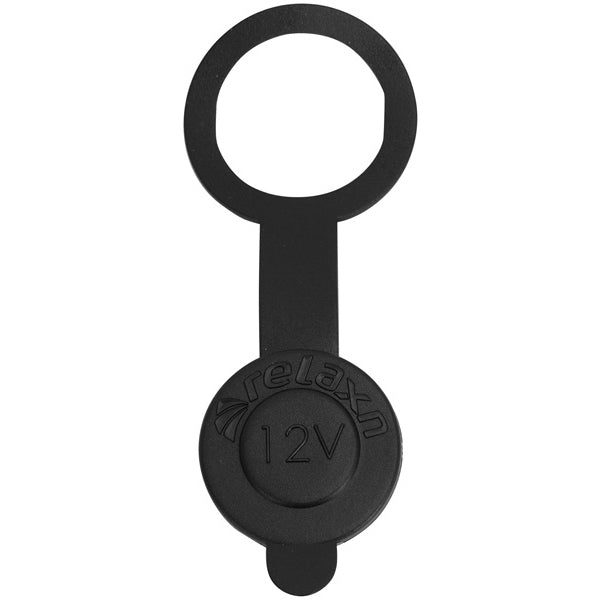 Flush Mount Socket Black 12/24V