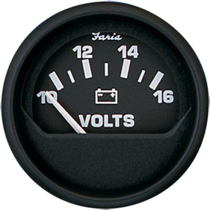 Euro 2" Volt Meter 10-16 VDC