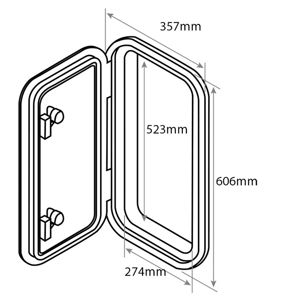 Removable Hinge Access Hatch SB