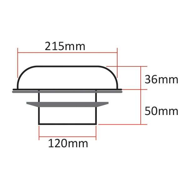 Ventilation Fan - Solar Power Stainless Steel
