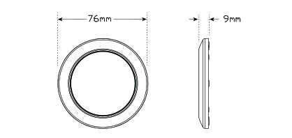 LED Interior Lamp Cool White 76MM