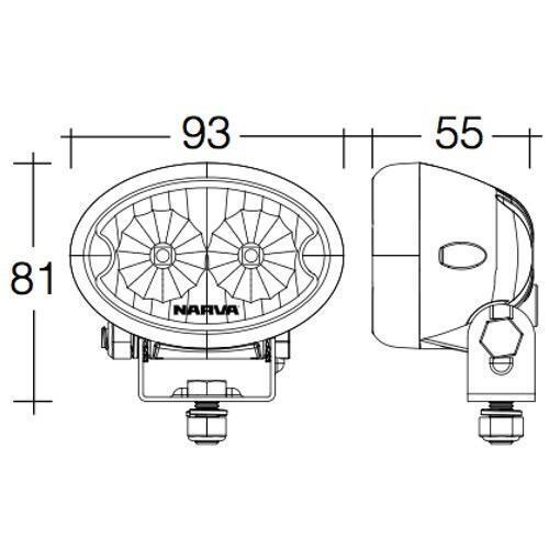9-64V L.E.D Work Lamp Flood Beam - 900 Lumens (White)