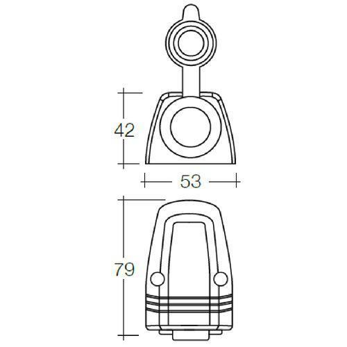 Heavy-Duty Surface Mount Accessory Socket - RV & Marine