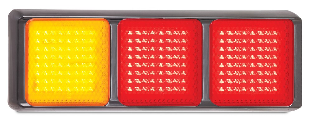 Medium Truck/Trailer Triple Combo Lamps - Amber-Red-Red