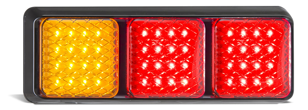 Triple Rear Lamp - Amber-Red-Red - 282 Series