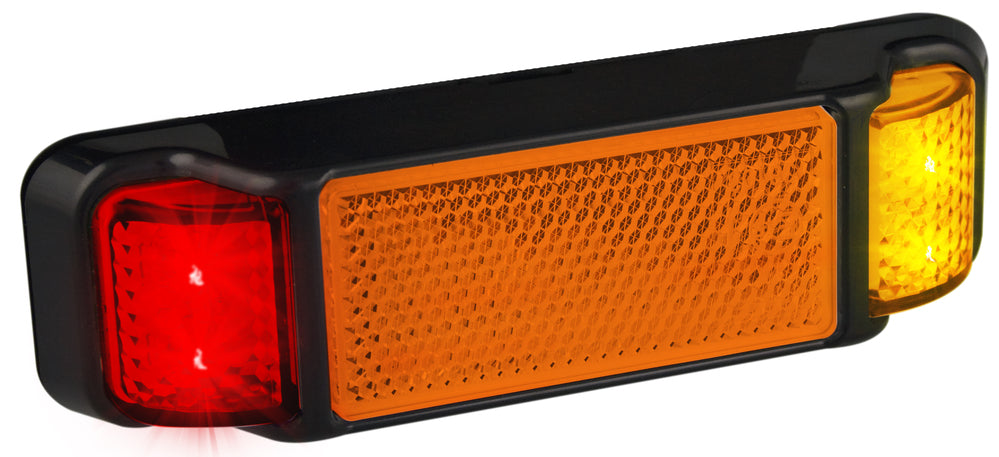 Marker Lamps - Lamp Mount Clip on Bracket - Amber-Red