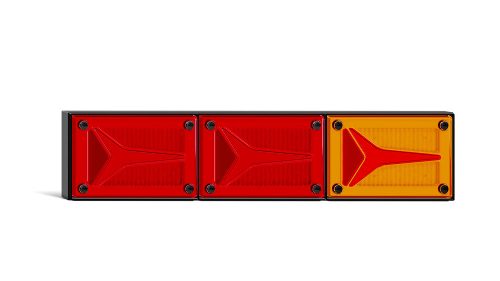 Lge Truck/Trailer Rear Triple Combo Lamp - Amber-Red-White