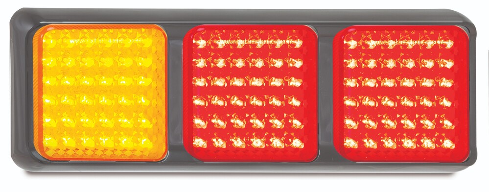 Triple Rear Lamp - Amber-Red-Red - 80 Series