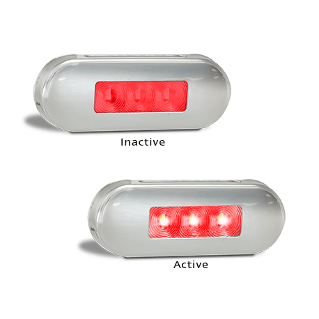 LED Autolamps - Marker Lamps - Truck Surface Mount - Red