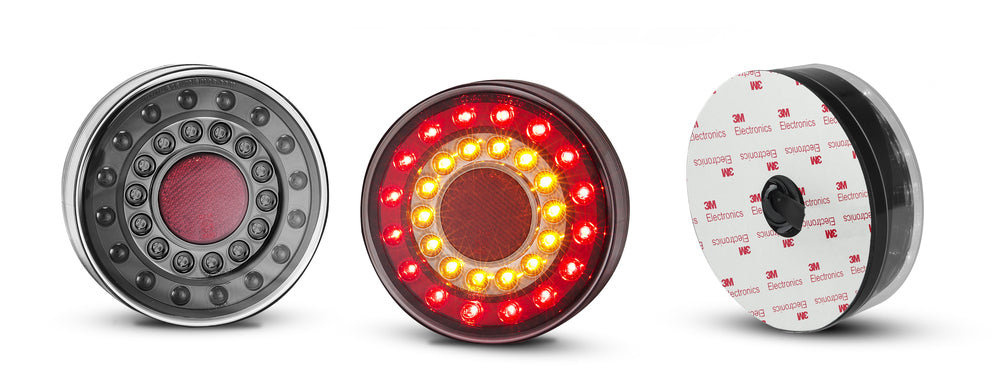 Rear Combination Lamp - Round Reflector - Maxilamp Series
