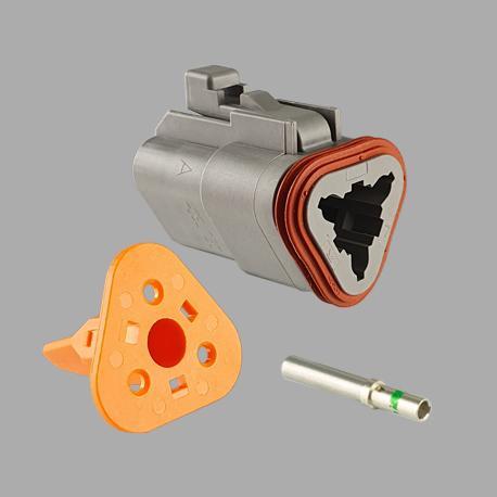 LED Patch Plugs and Connectors - DEUTSCH Connector 3 Pin Socket