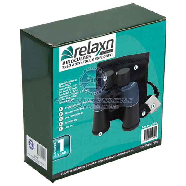 EXPLORER 7 x 50 Rubber Coated Binoculars