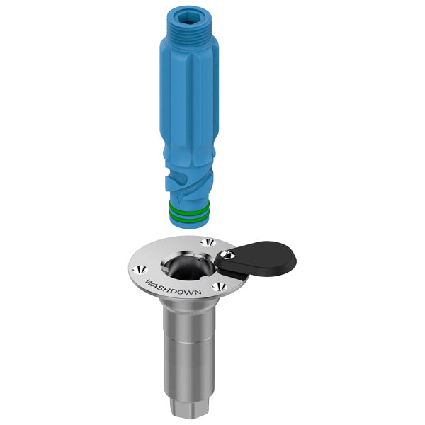 Deck Wash Outlet 316 S/S with NPT Straight Adaptor
