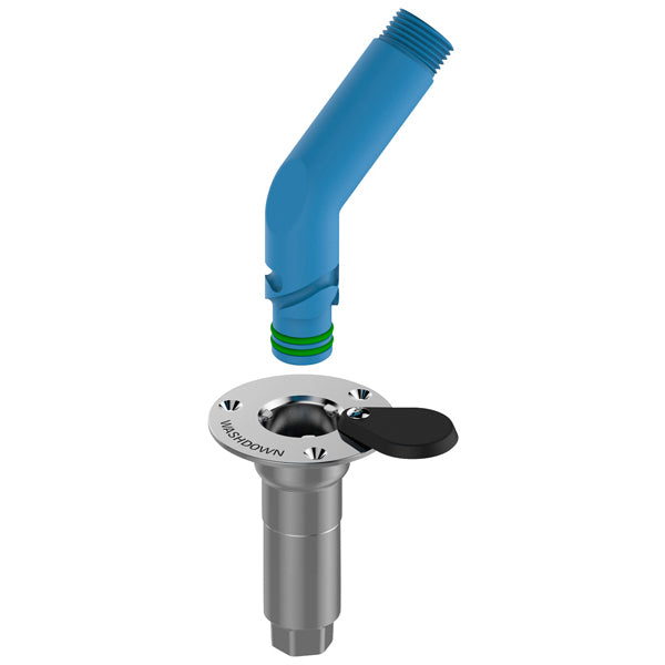 Deck Wash Outlet 316 S/S with NPT 130 Degree Adaptor