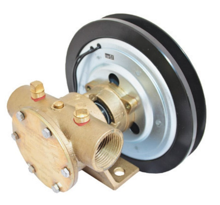 Series 50080 1" BSP Port Electric Clutch Pump 12v 2A Pulley