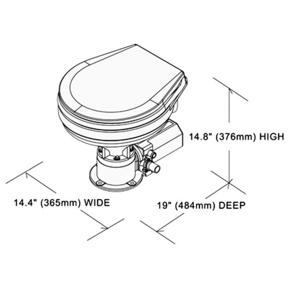 TMC LARGE BOWL STD 12V TOILET