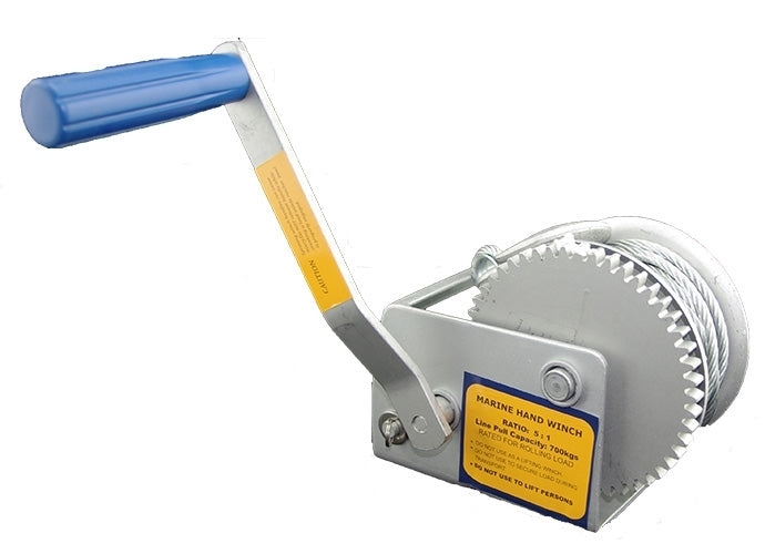 5:1 Single Speed Manual Trailer Winch With Cable