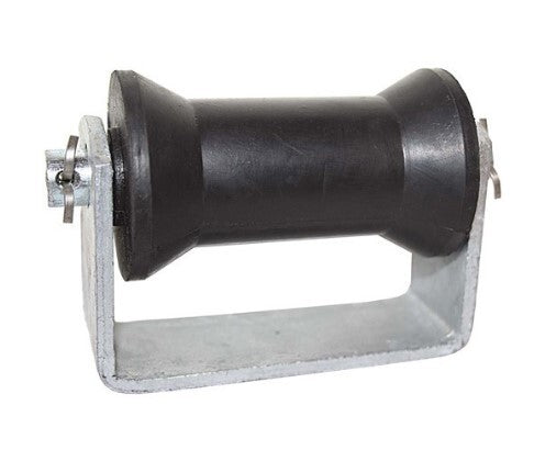 4" Flat Bracket & Keel Roller Assembly