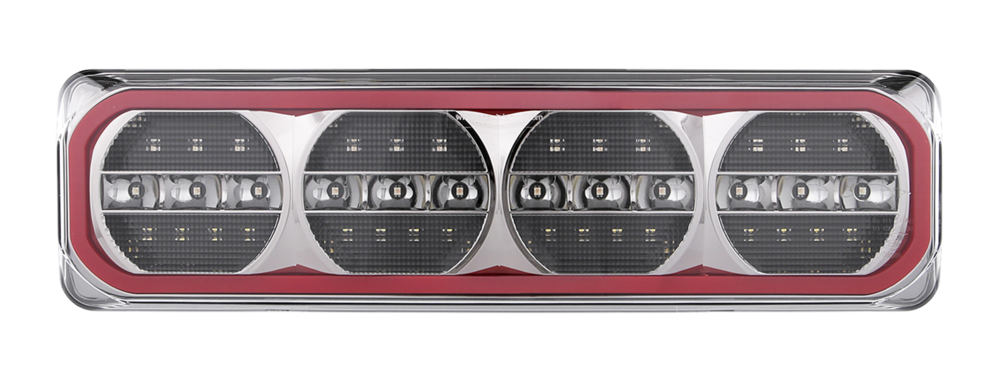 Med Truck/Trailer- Quad Combo Lamp - Amber-Red-White