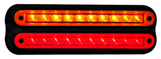 Double Rear Lamp (Black) - Amber-Red - 235 Series