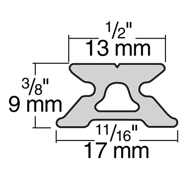 13mm Low-Beam Track - 1.2 m