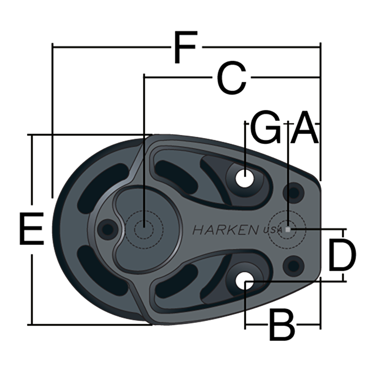 57mm Aluminum Double Footblock
