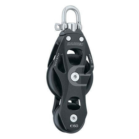 60mm Aluminum Element Fiddle Block - Swivel