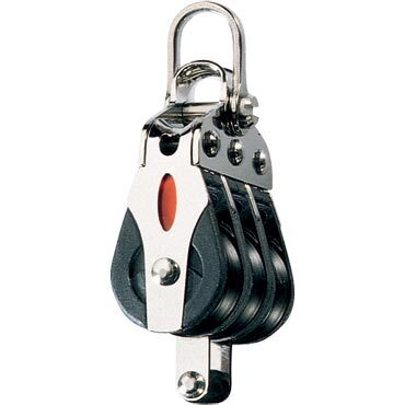 Ronstan Triple block, becket, 2-axis shackle head