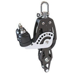 Lewmar Block HTX Single Fiddle Becket Cam 50MM