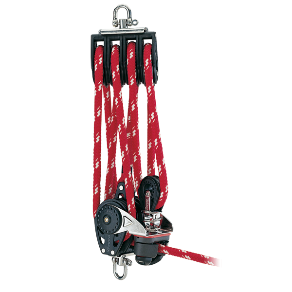 75mm Triple Ratchamatic® Block - Swivel, Becket, Cam Cleat, 57 mm Block