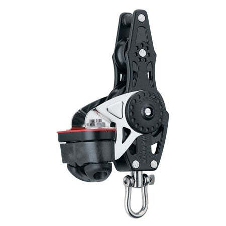 75mm Fiddle Block - Swivel, Becket, Cam Cleat