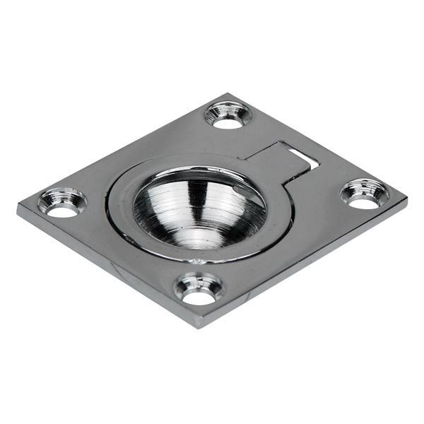 Pull Ring - Flush Mounting Chrome Plated Brass