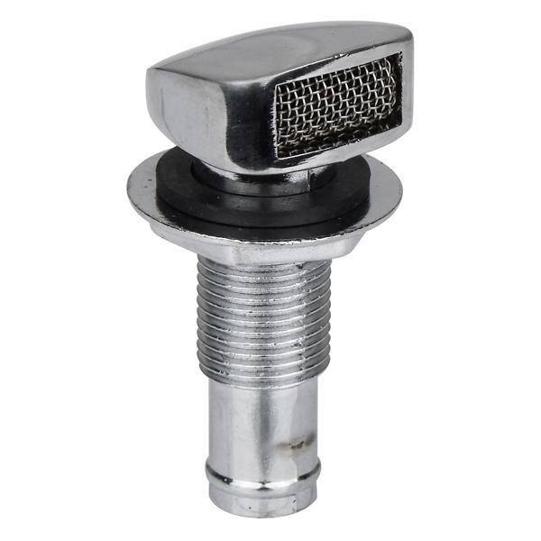 Fuel Breather Streamline - Chrome Plated