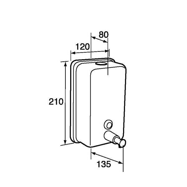 Liquid Soap Dispenser - Stainless Steel