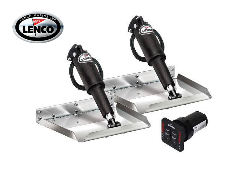 Lenco Edge Trim Tab Electro Polished Kit