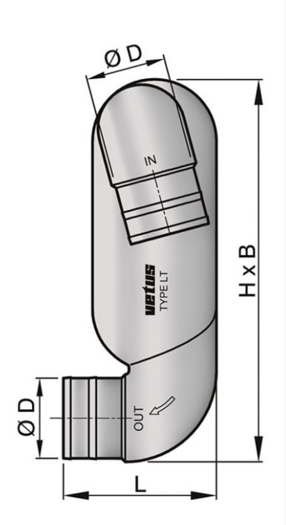 Vetus Waterlock Gooseneck