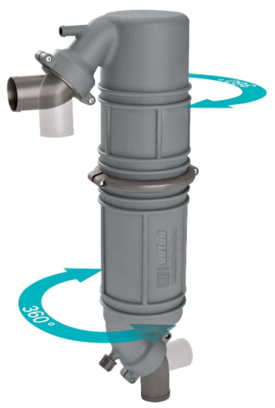 Vetus Rotatable Gooseneck Muffler