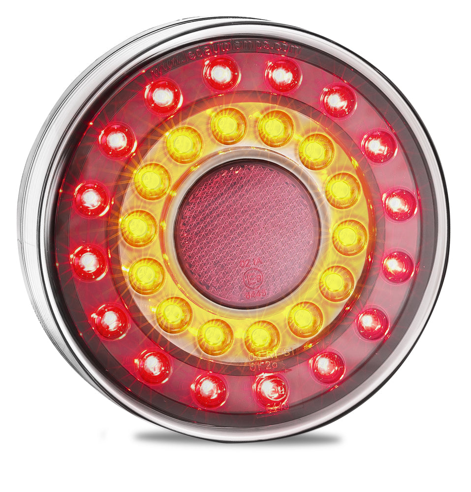 Rear Combination Lamp - Round Reflector - Maxilamp Series