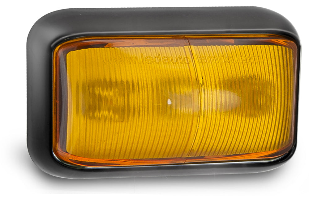 Marker Lamps - Bracket Mount Clip in Lens - Amber - 58 Series