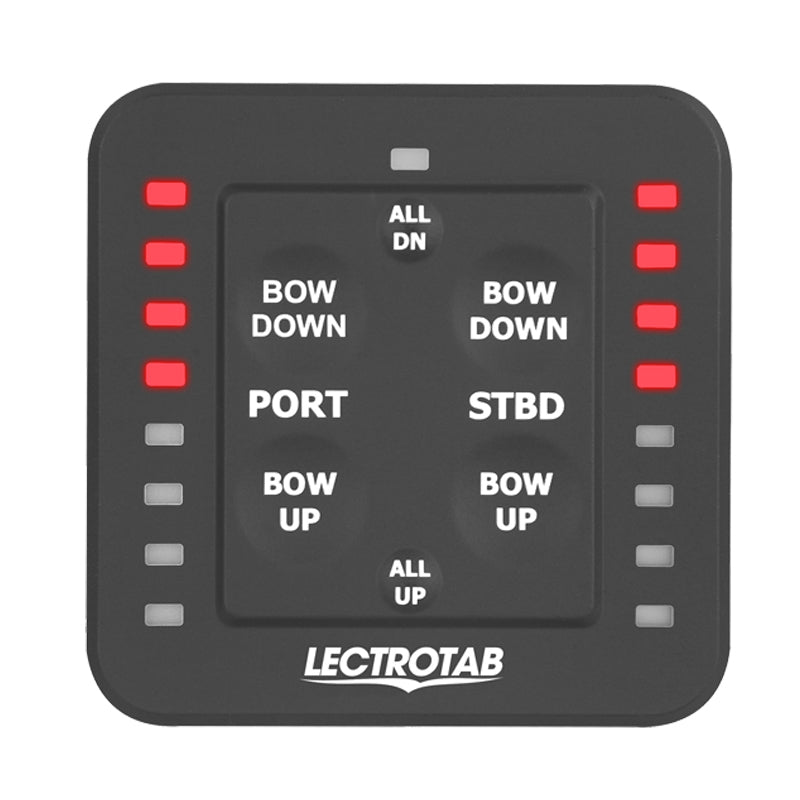 Lectrotab One Touch Switch Kit Stainless Steel Trim Tabs