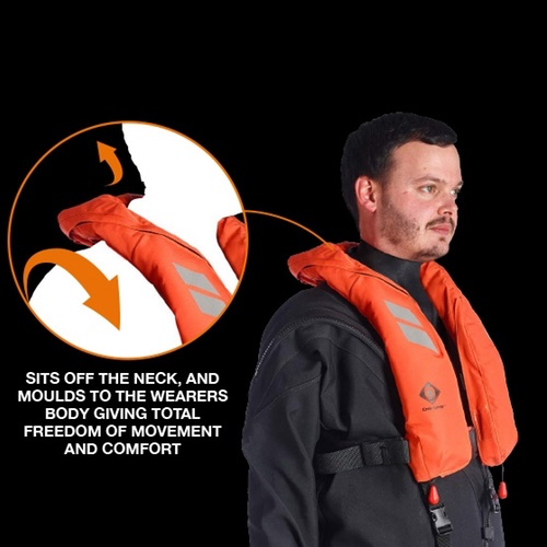 Crewsaver - Seacrewsader 290N Solas 3D Lifejacket - Fire Retardant - Automatic With Hood